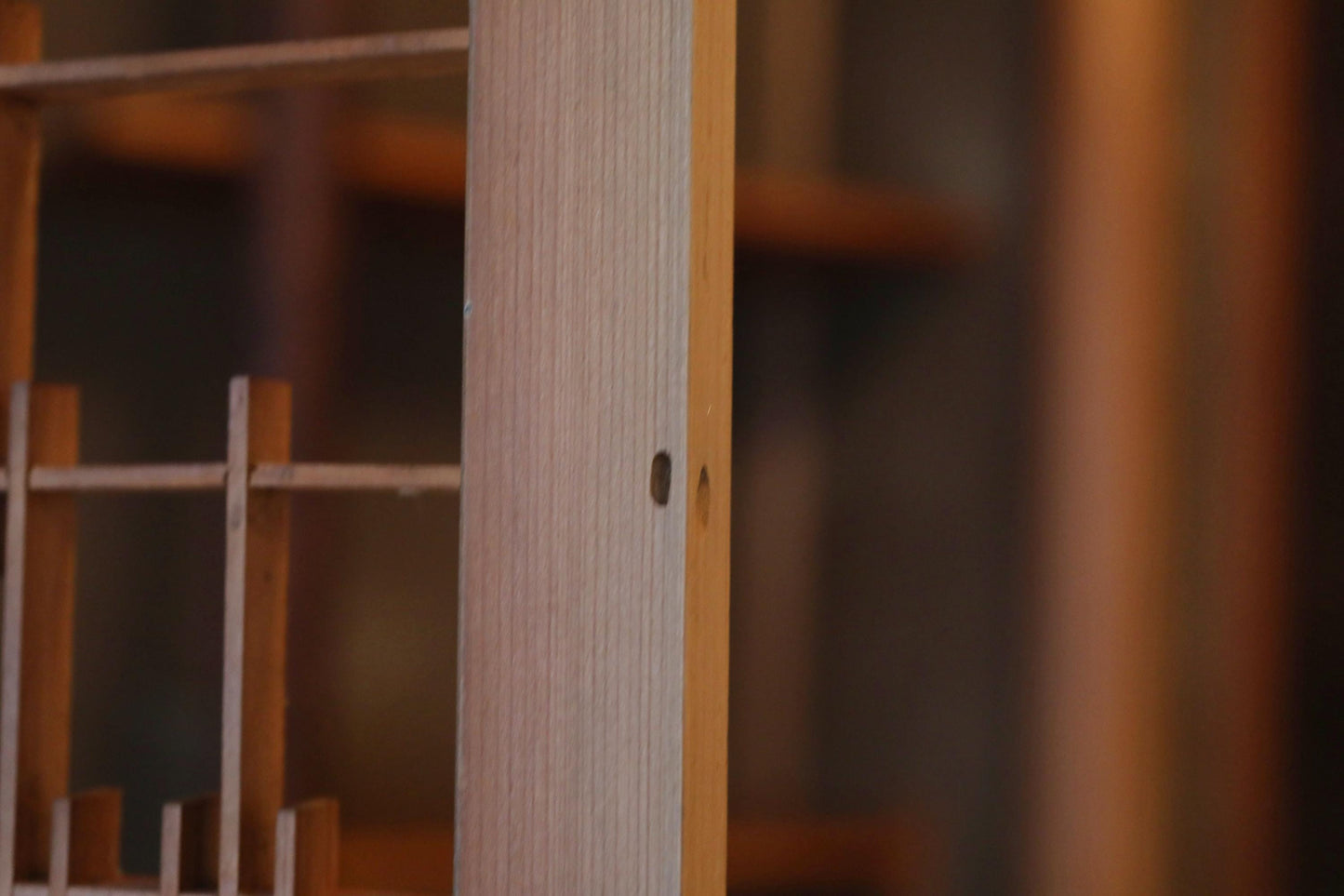 Kumiko Shoji Screen - Handcrafted Japanese Wood Lattice Panel | Vintage Room Divider