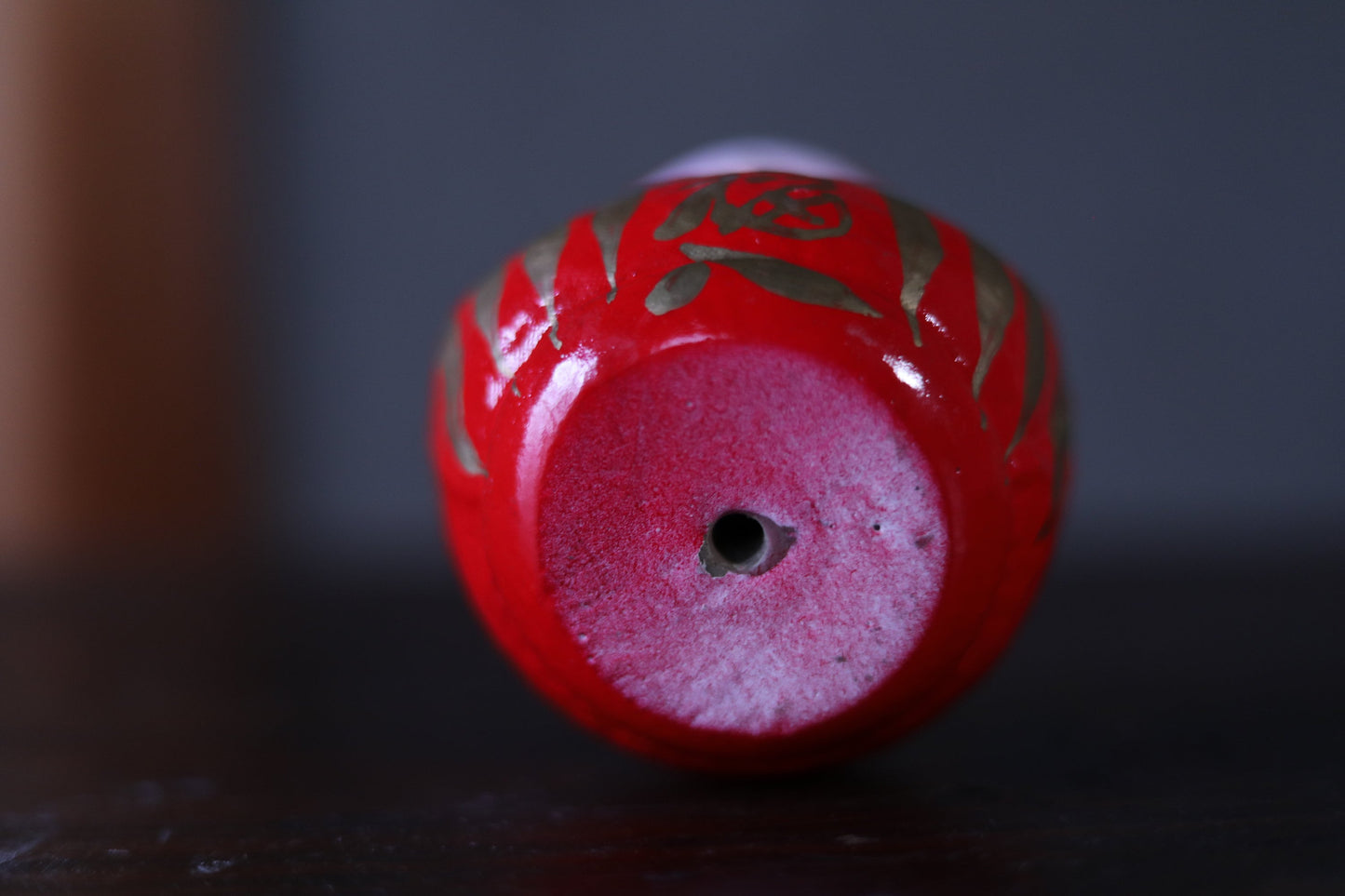 Daruma Doll Figurine – Japanese Roly-Poly Toy | Traditional Paper Tumbler Doll 3.5in
