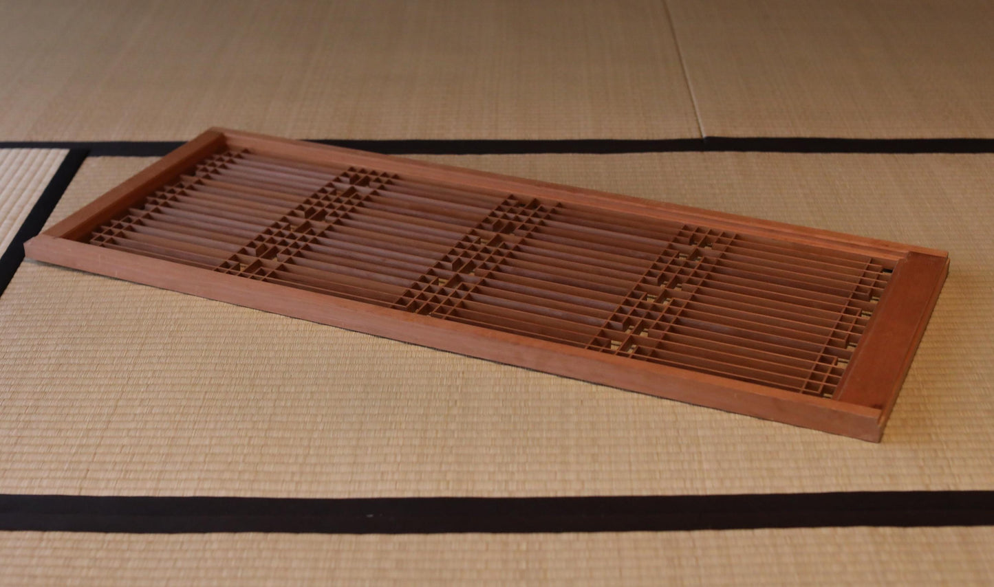 Kumiko Shoji Screen - Handcrafted Japanese Room Divider | Vintage Wooden Lattice Panel