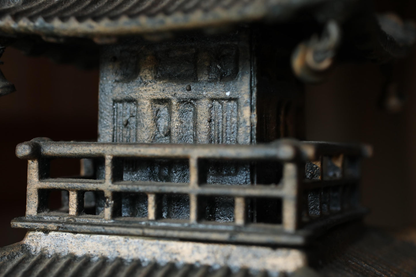 Large Cast Iron Pagoda - Five-Storied Japanese Garden Statue | Solid Iron Sculpture
