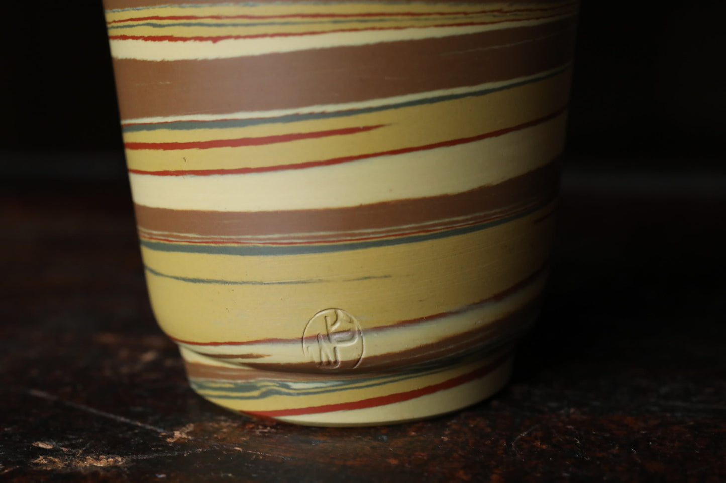 Vintage Japanese Tea Set – Handmade Ceramic Pot with Lid | Marble Glaze Sencha Teaware