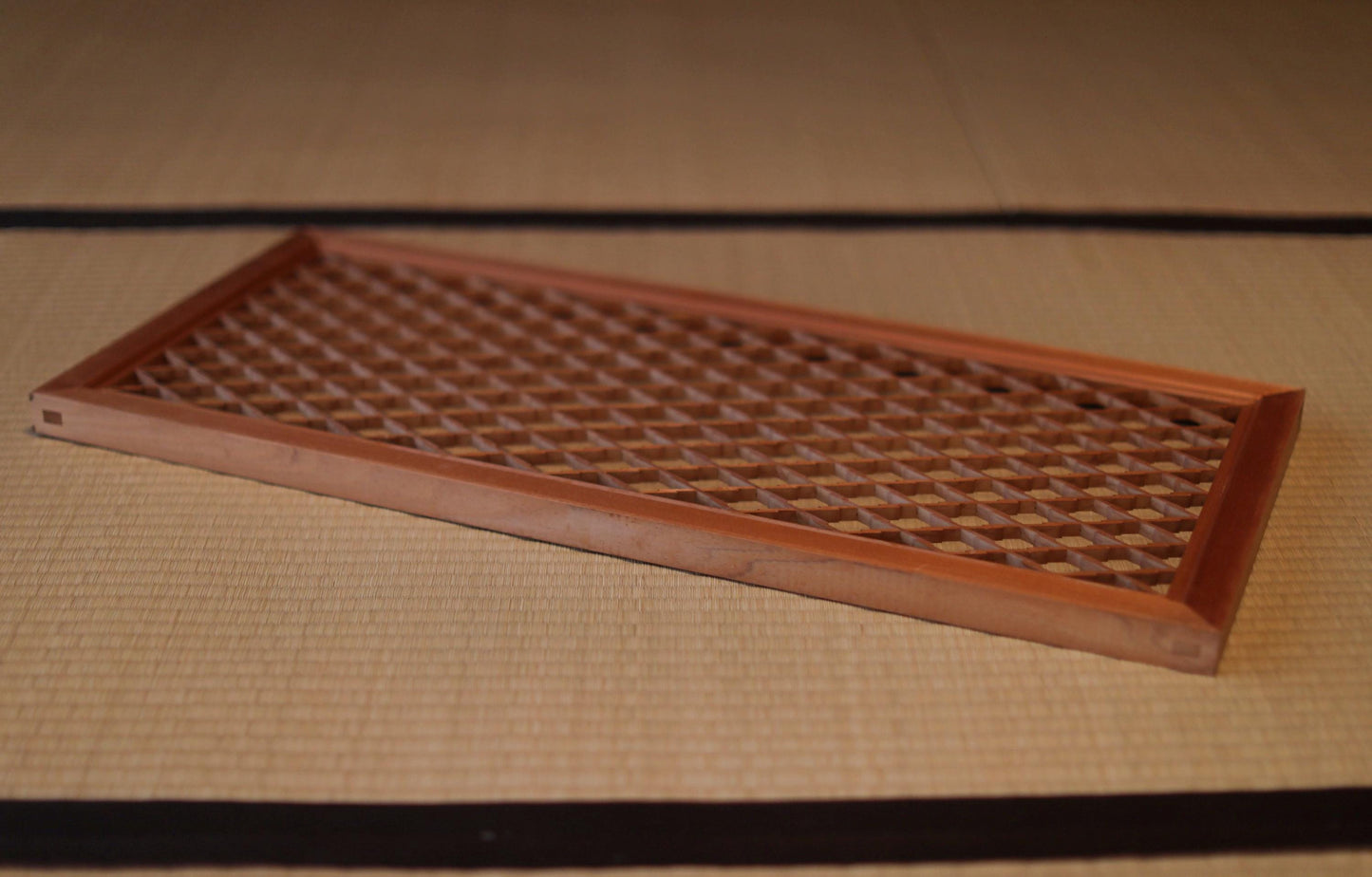 Kumiko Shoji Screen - Handmade Wood Art Japanese Room Divider | Vintage Lattice Panel