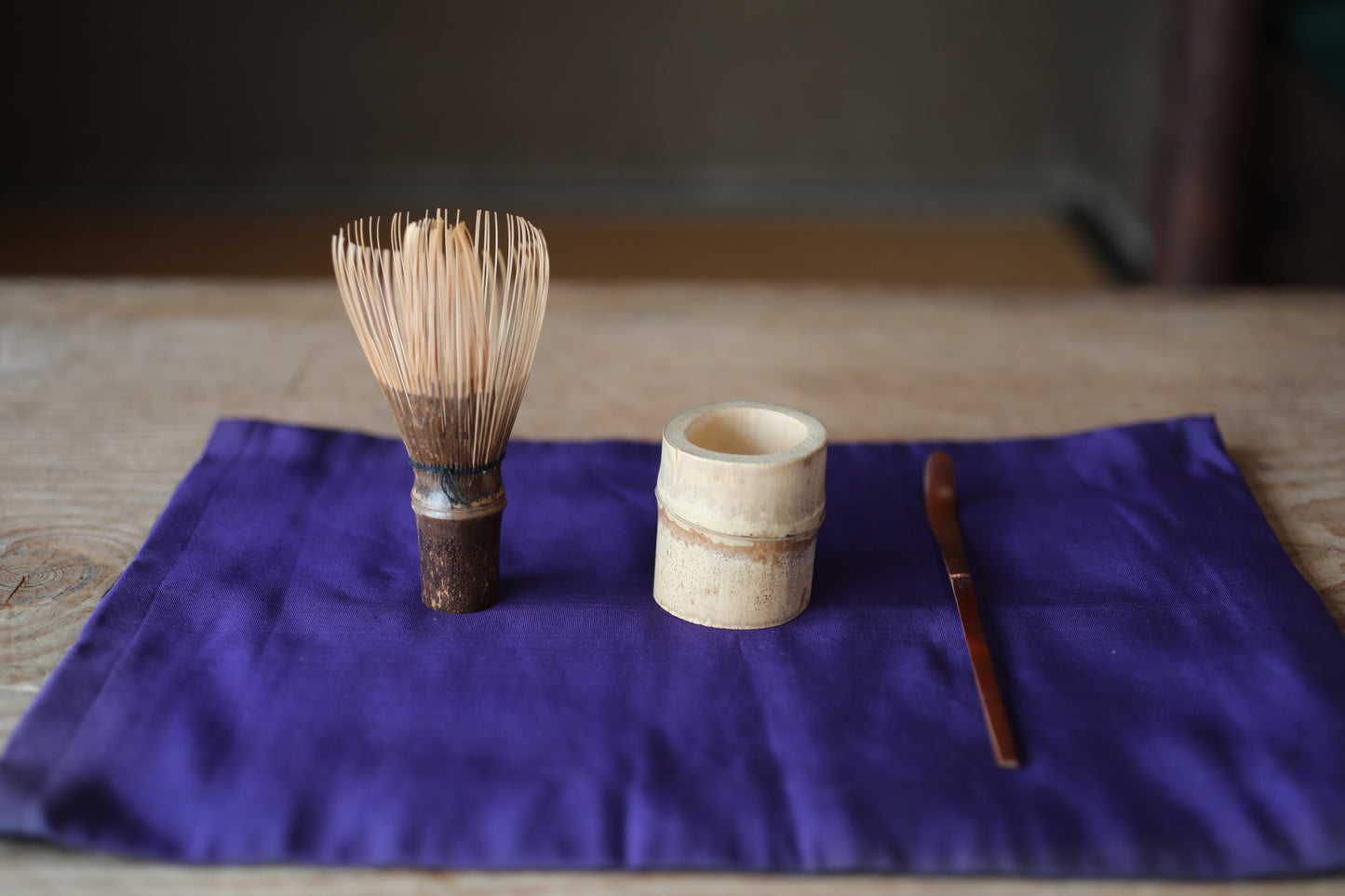 Japanese Tea Ceremony Utensil Set, Charcoal Box, Feather, 10-Piece