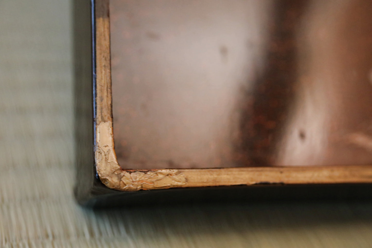 Japanese Makie Lacquer box with Long-tailed bird gold urushi EDO 1800s