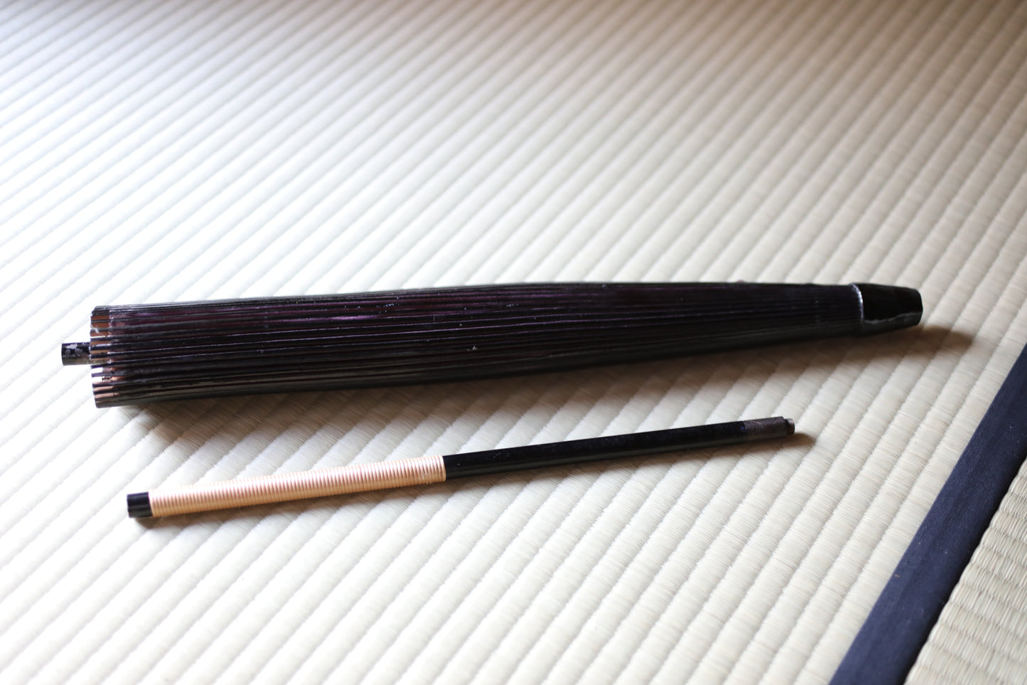 Japanese vintage KIMONO item Traditional Umbrella WAGASA BANGASA  in purple, made of silk gauze and bamboo   H33.7×34.8in/H85.5×88.5cm