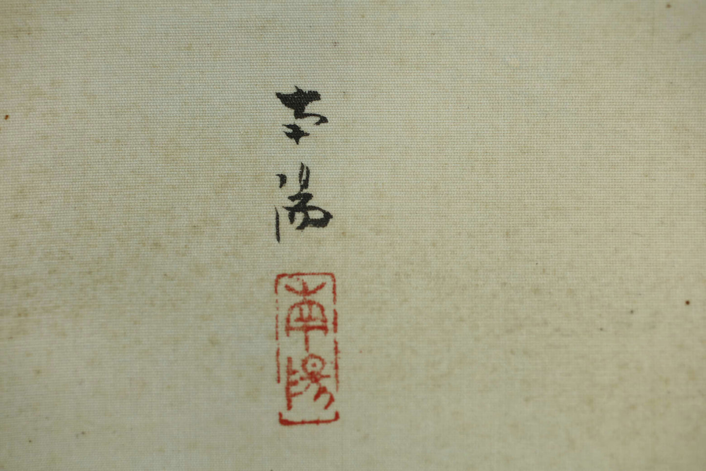 Japanese antique watercolor painting scroll fishes KAKEJIKU with BOX signed Inui Nanyo