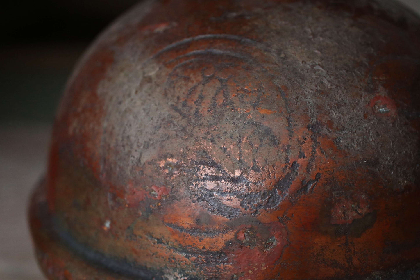 BIG! Japanese antique heavy bronze bell with the Hollyhock Crest, the family emblem of Tokugawa clan, memorial shrine bell, H10.6in/H27cm