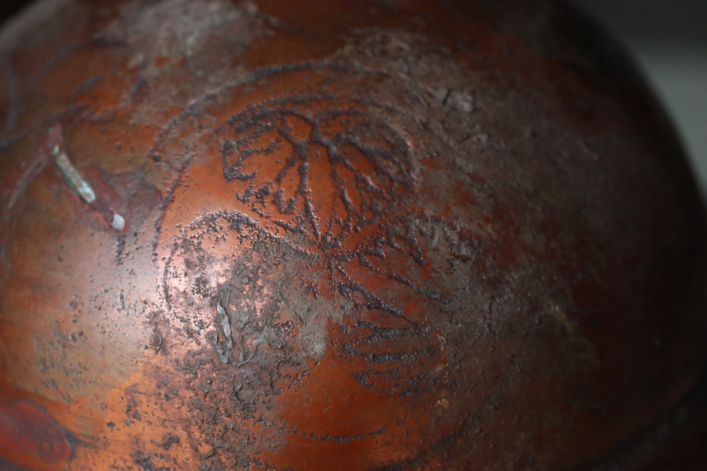 BIG! Japanese antique heavy bronze bell with the Hollyhock Crest, the family emblem of Tokugawa clan, memorial shrine bell, H10.6in/H27cm