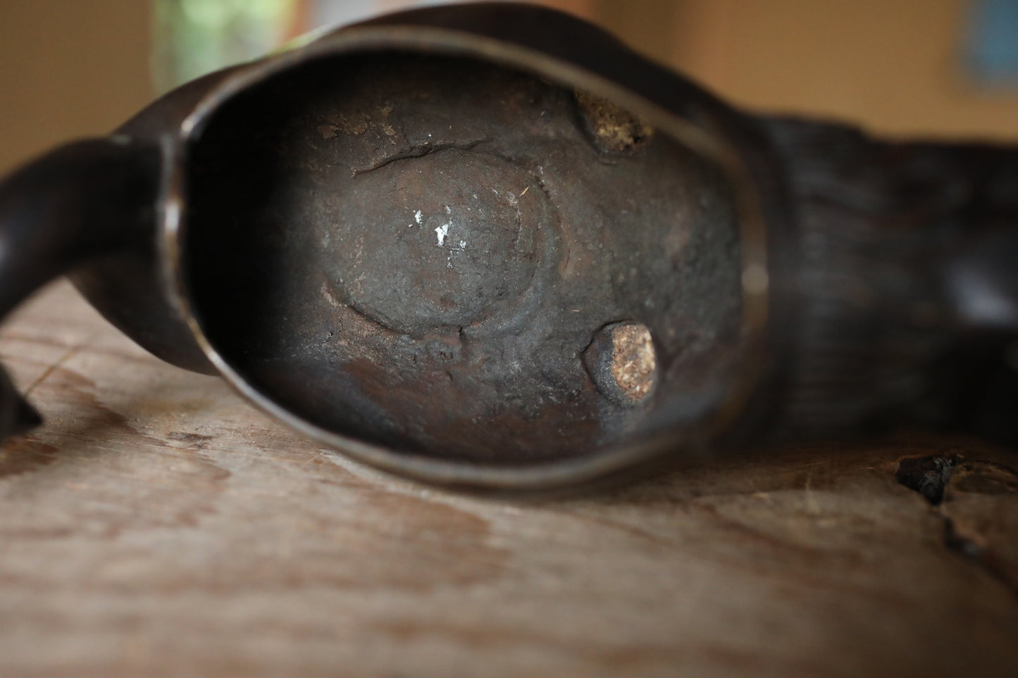 Japanese antique Bronze Peacock Incense burner with a box, decorative lost wax incense censer, tea room furnishing H6.7×15.4in/H17×39cm