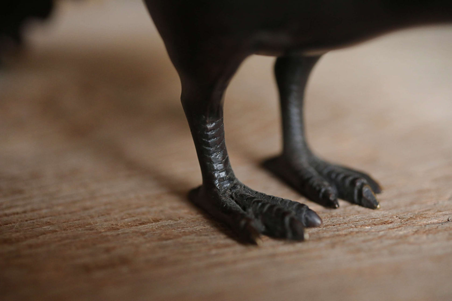 Japanese antique Bronze Peacock Incense burner with a box, decorative lost wax incense censer, tea room furnishing H6.7×15.4in/H17×39cm