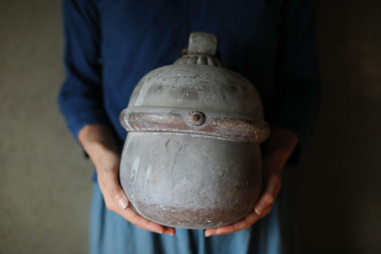Japanese antique big shrine bell