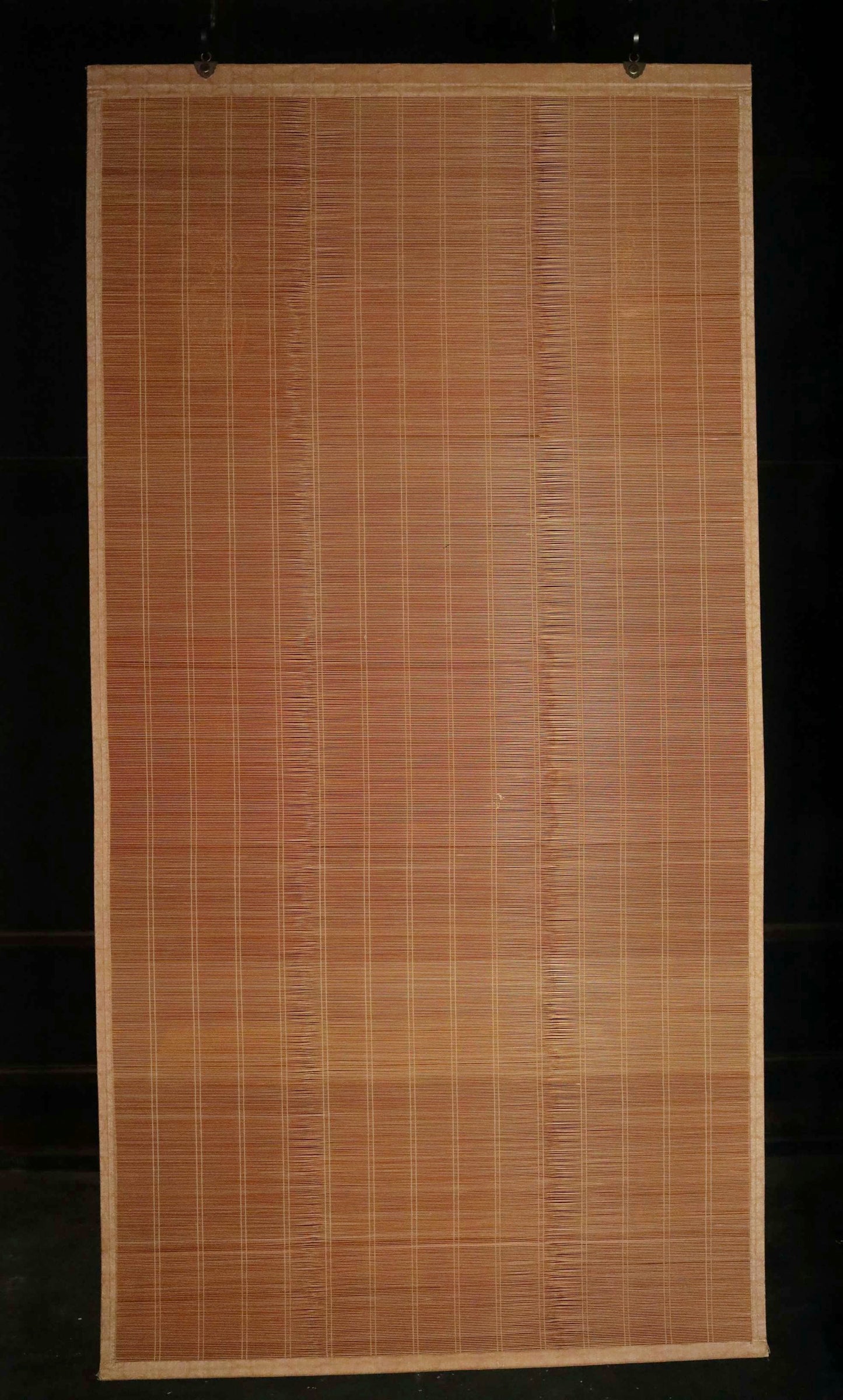 Japanese furniture bamboo curtain Window Screen Shade Blind hanging roll with silk, hook, tassel H66.9×W34.4in/H170×W87.4cm