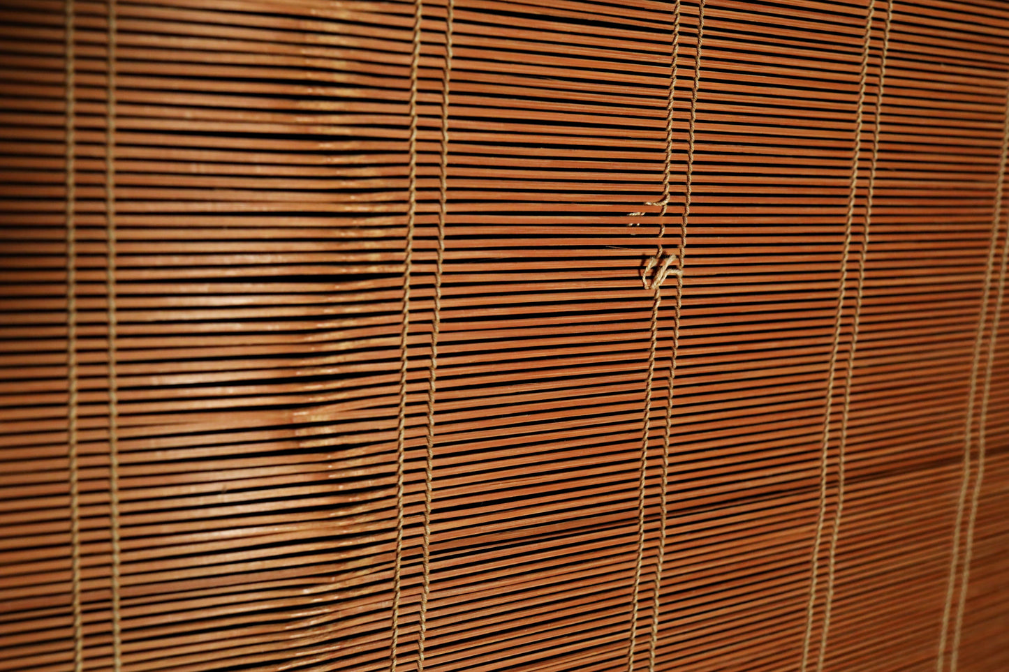 Japanese furniture bamboo curtain Window Screen Shade Blind hanging roll with silk, hook, tassel H66.9×W34.4in/H170×W87.4cm