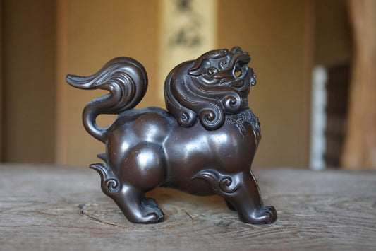 Japanese vintage lion censer