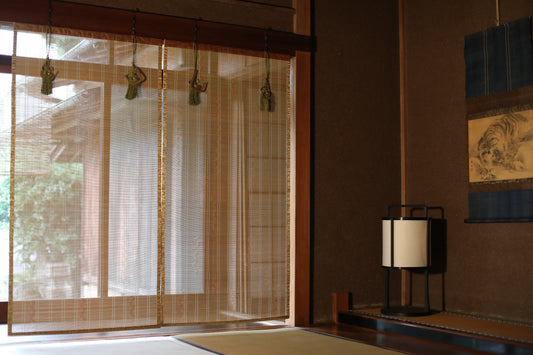 Japanese bamboo screen