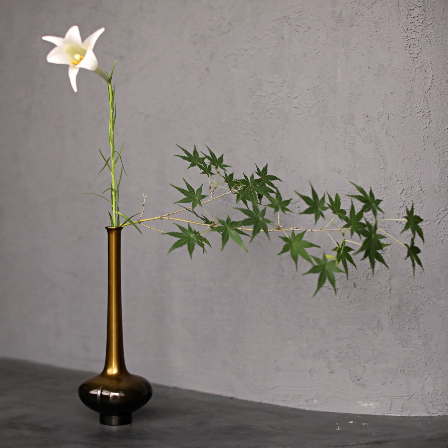 Japanese vintage bronze vase 