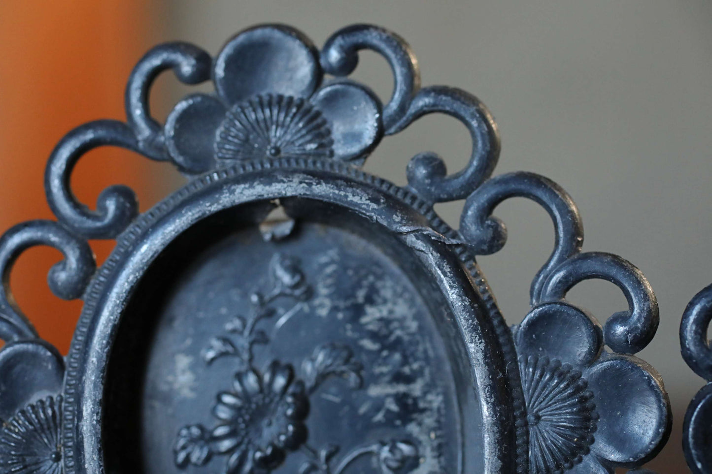 5 set Antique Bronze FUSUMA Handles: Chrysanthemum & Plum, 1920s