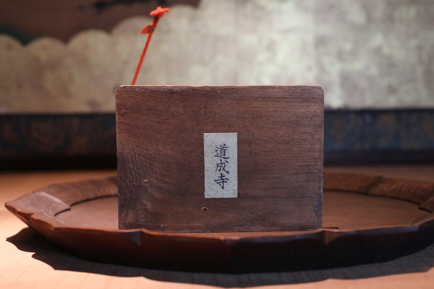 FINE! RARE! Japanese vintage Noh doll Hannya mask demon mask named "道成寺” made of wood and silk KIMONO for Gift H8.5×5.1in/H21.5×13cm