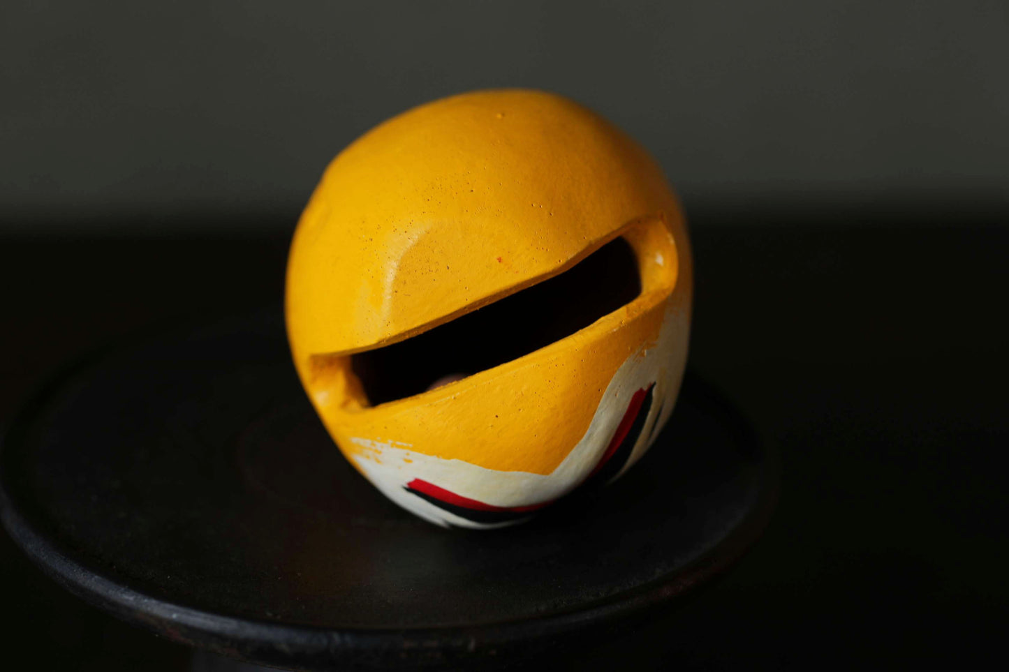 Japanese vintage small pottery bell KITSUNE fox doll ornament Paper weight, Ornaments Japanese vintage small bell H2.8×2.2in/H7×5.5cm