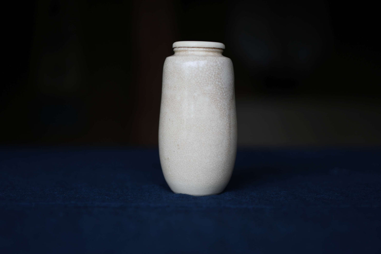 Vintage Japanese Matcha Caddy "肩衝茶入 Katatsuki Chaire"  with a silk bag, Tea Ceremony