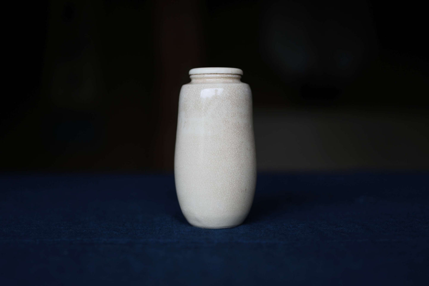 Vintage Japanese Matcha Caddy "肩衝茶入 Katatsuki Chaire"  with a silk bag, Tea Ceremony