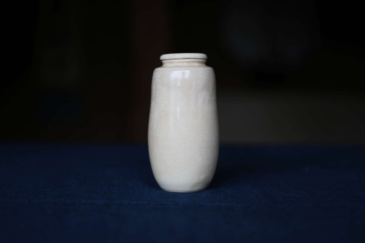 Vintage Japanese Matcha Caddy "肩衝茶入 Katatsuki Chaire"  with a silk bag, Tea Ceremony