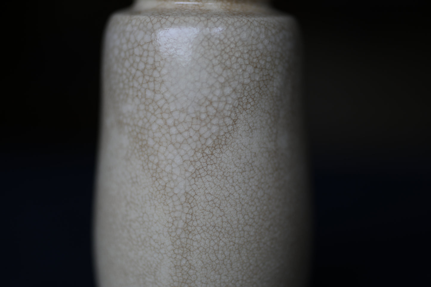 Vintage Japanese Matcha Caddy "肩衝茶入 Katatsuki Chaire"  with a silk bag, Tea Ceremony