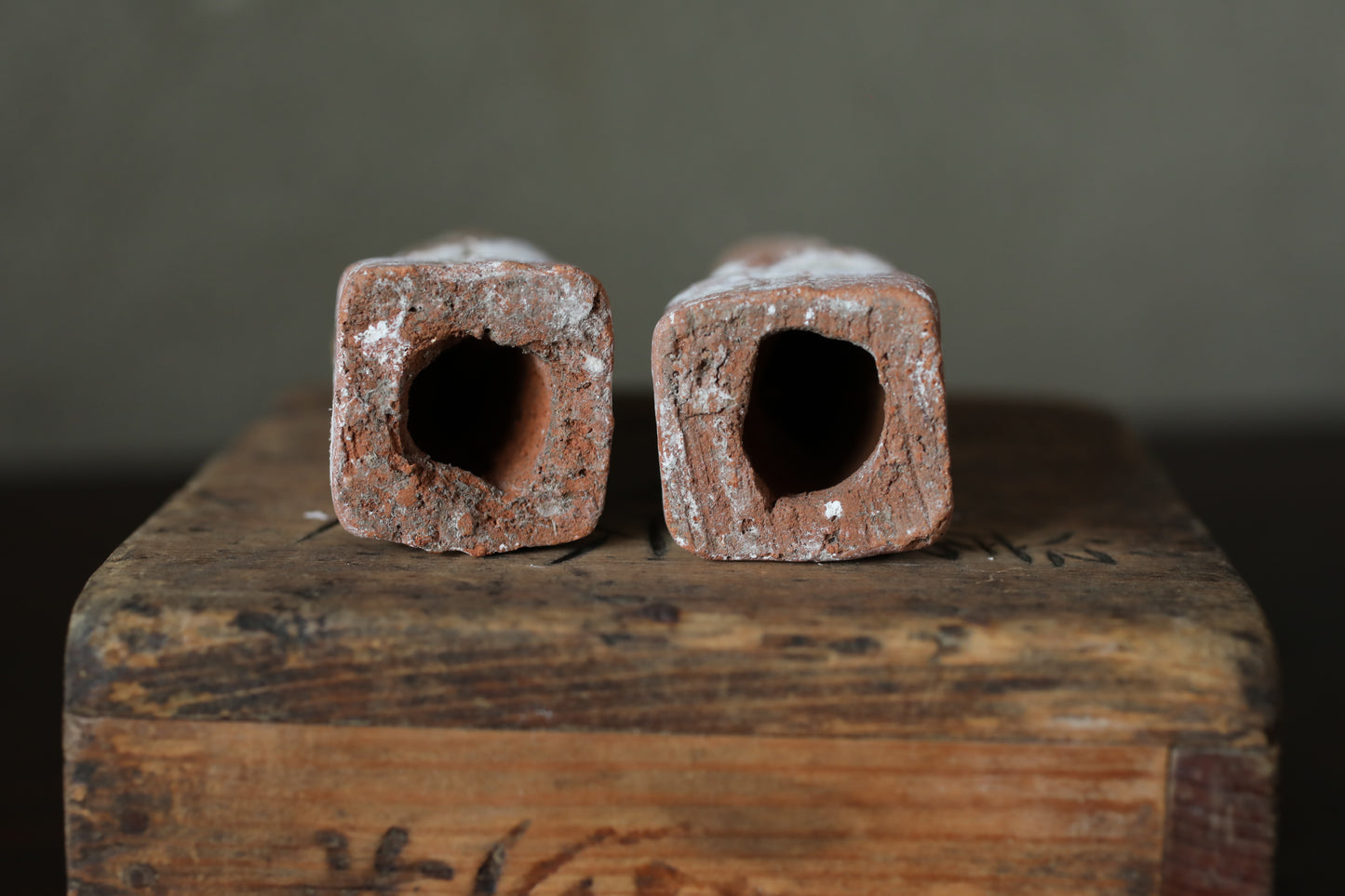 Antique Japanese Kitsune Pottery Dolls, Shinto Shrine Foxes (1910s Pair)