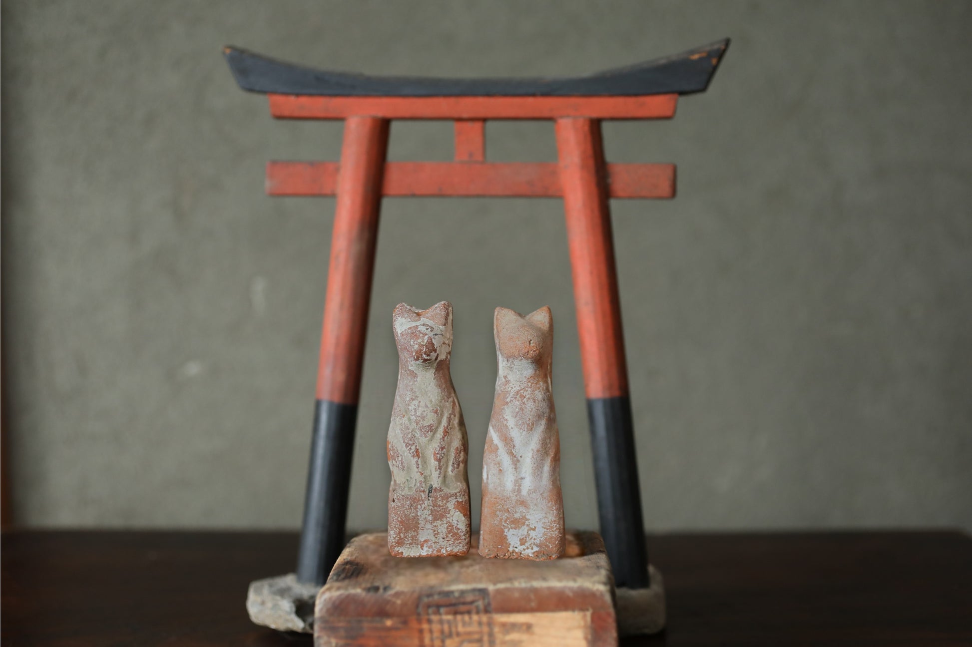 Japanese antiques kitsune fox