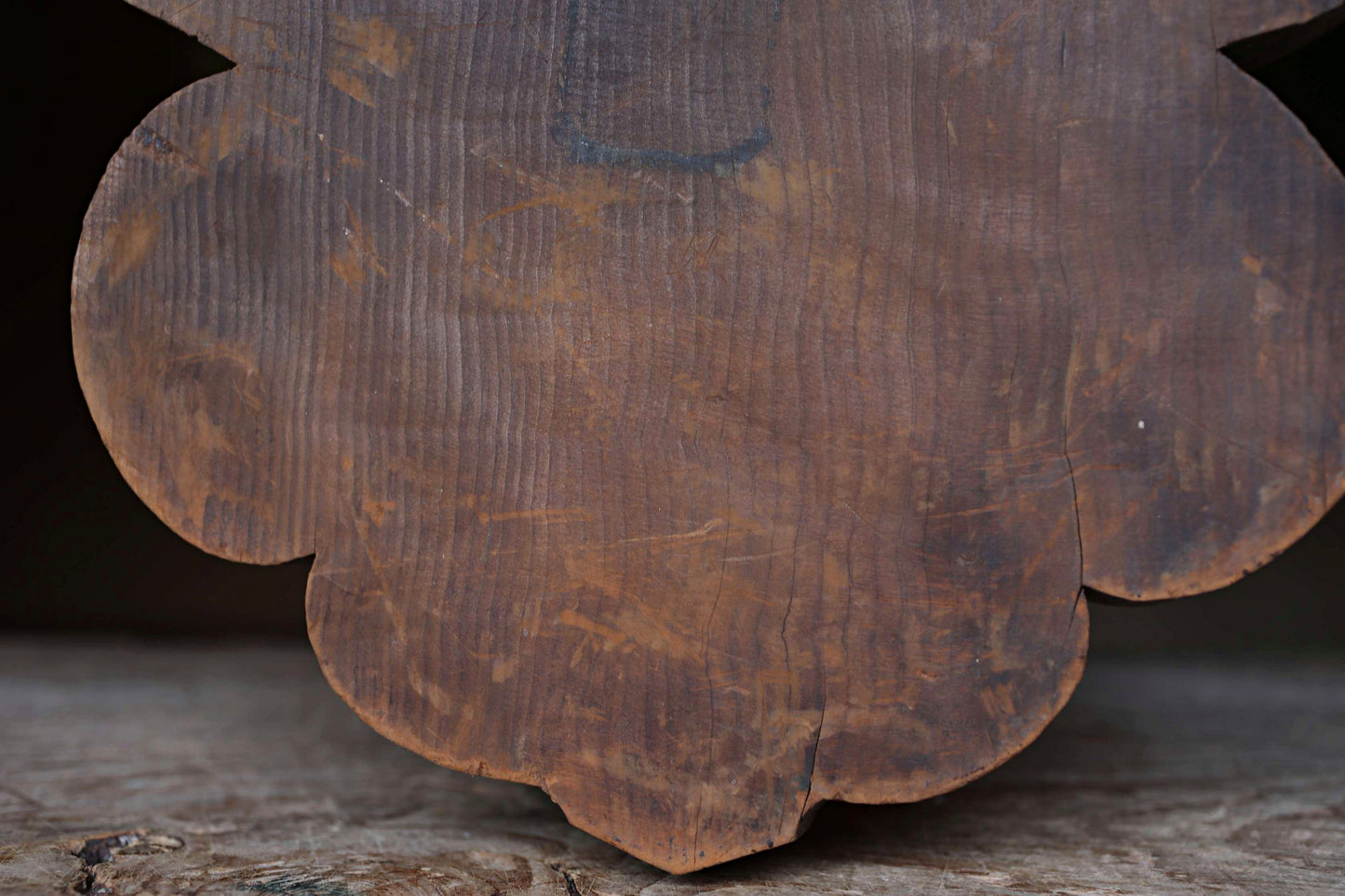 Antique Japanese Wood Carving Gegyo - Buddhist Temple Cloud Pedestal EDO