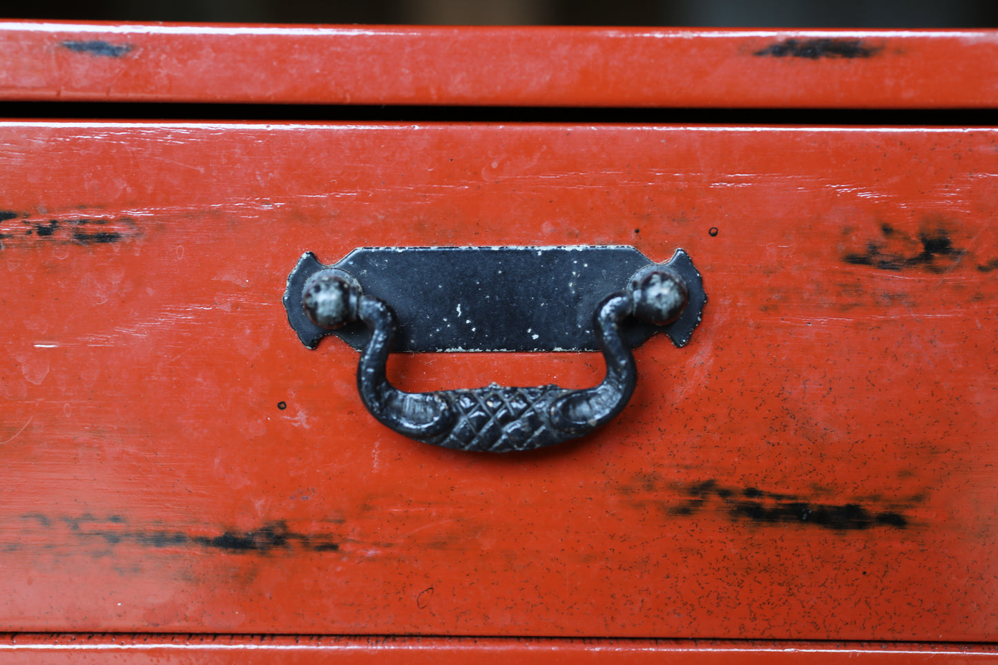 Japanese vintage furniture Small lacquer Chest of drawers "tansu" red & black urushi lacquer  wood hand craft H6.7×W8.7×11.8in/H17×22×30cm