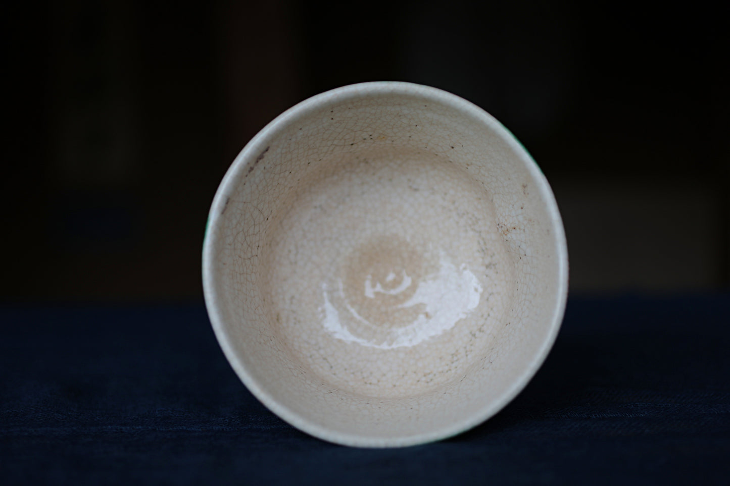 Matcha tea bowl Japanese Antique CHAWAN " MOKUBEI" with Wise men Tea ceremony, EDO