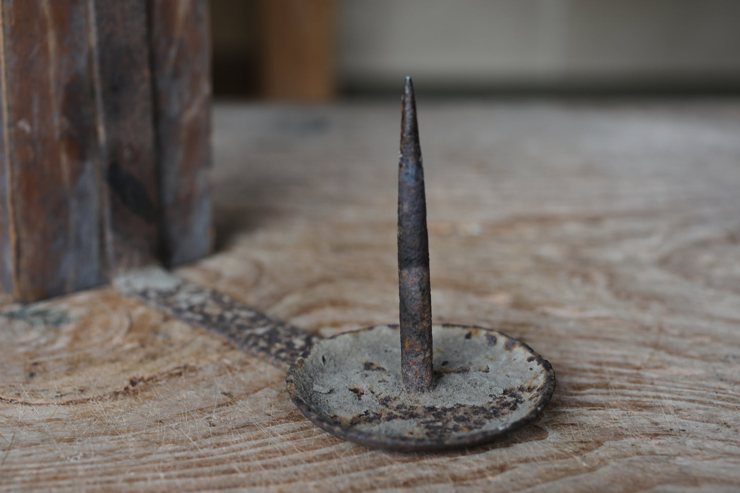 Japanese antique EDO 1800s furniture candle holder stand Hanging or carrying candle holder with crest H17.9in/H45.5cm