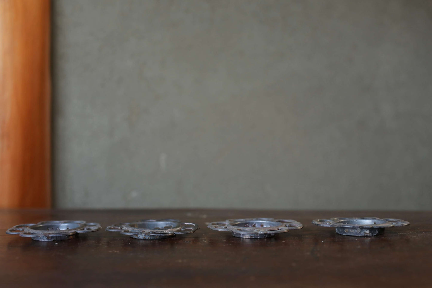 Antique Bronze FUSUMA Handles (Set of 4) - Japanese Sliding Door Hardware