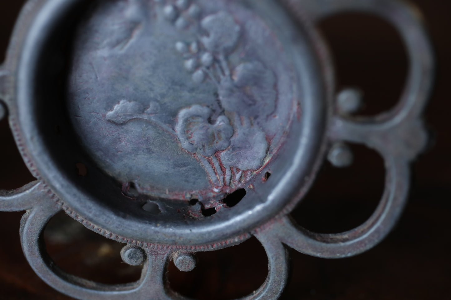 Antique Bronze FUSUMA Handles (Set of 4) - Japanese Sliding Door Hardware