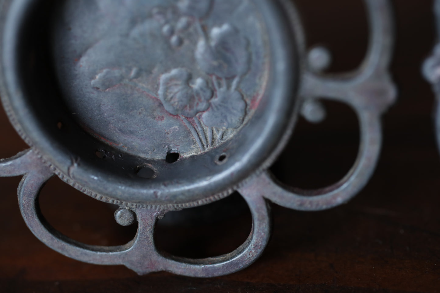 Antique Bronze FUSUMA Handles (Set of 4) - Japanese Sliding Door Hardware