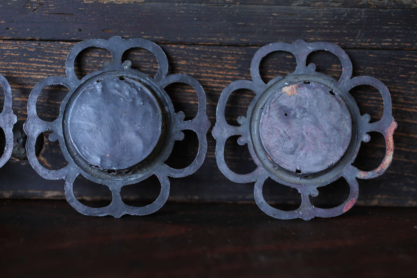 Antique Bronze FUSUMA Handles (Set of 4) - Japanese Sliding Door Hardware