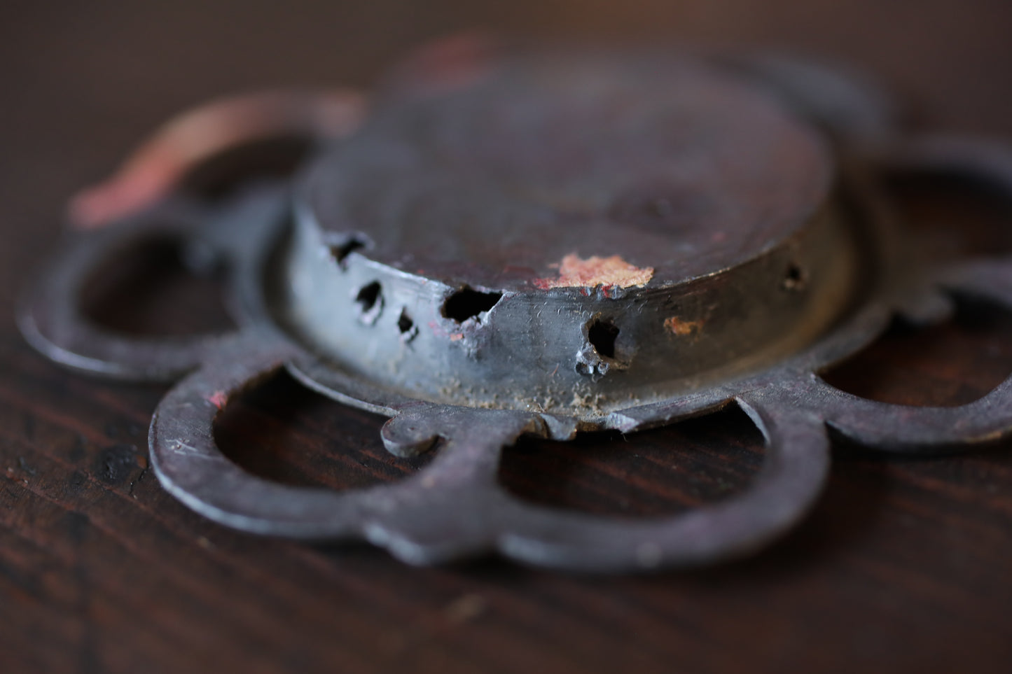 Antique Bronze FUSUMA Handles (Set of 4) - Japanese Sliding Door Hardware