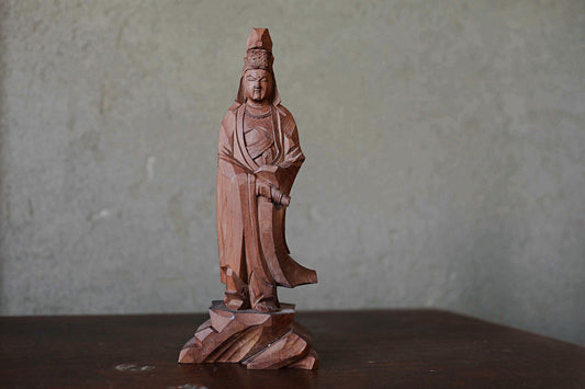 Japanese vintage kannon buddhist statue
