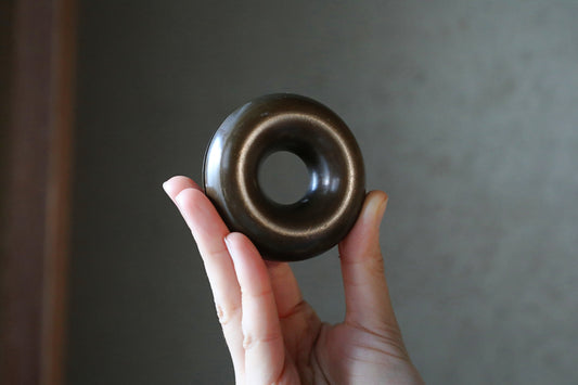 Japanese vintage bronze Old small bell for horses ornament Suzu 1960s Metal craft Paper weight 2.6×0.9in/6.5×2.3cm