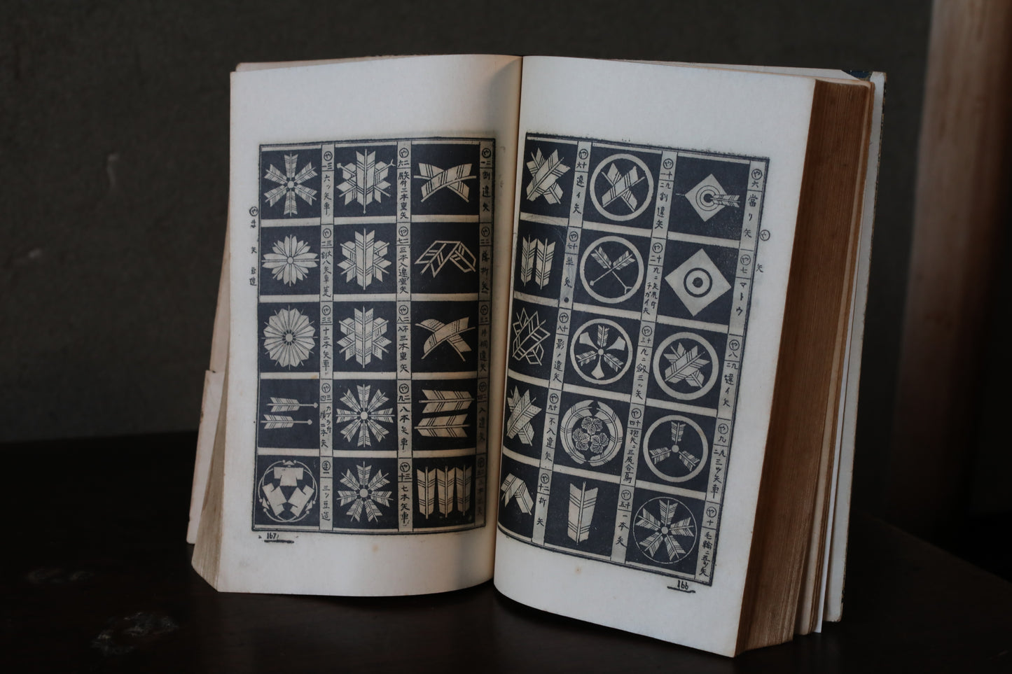 Japanese vintage 1938s Art book traditional More than hundreds of types of Family Crest "Fountain of Crests" Design patterns
