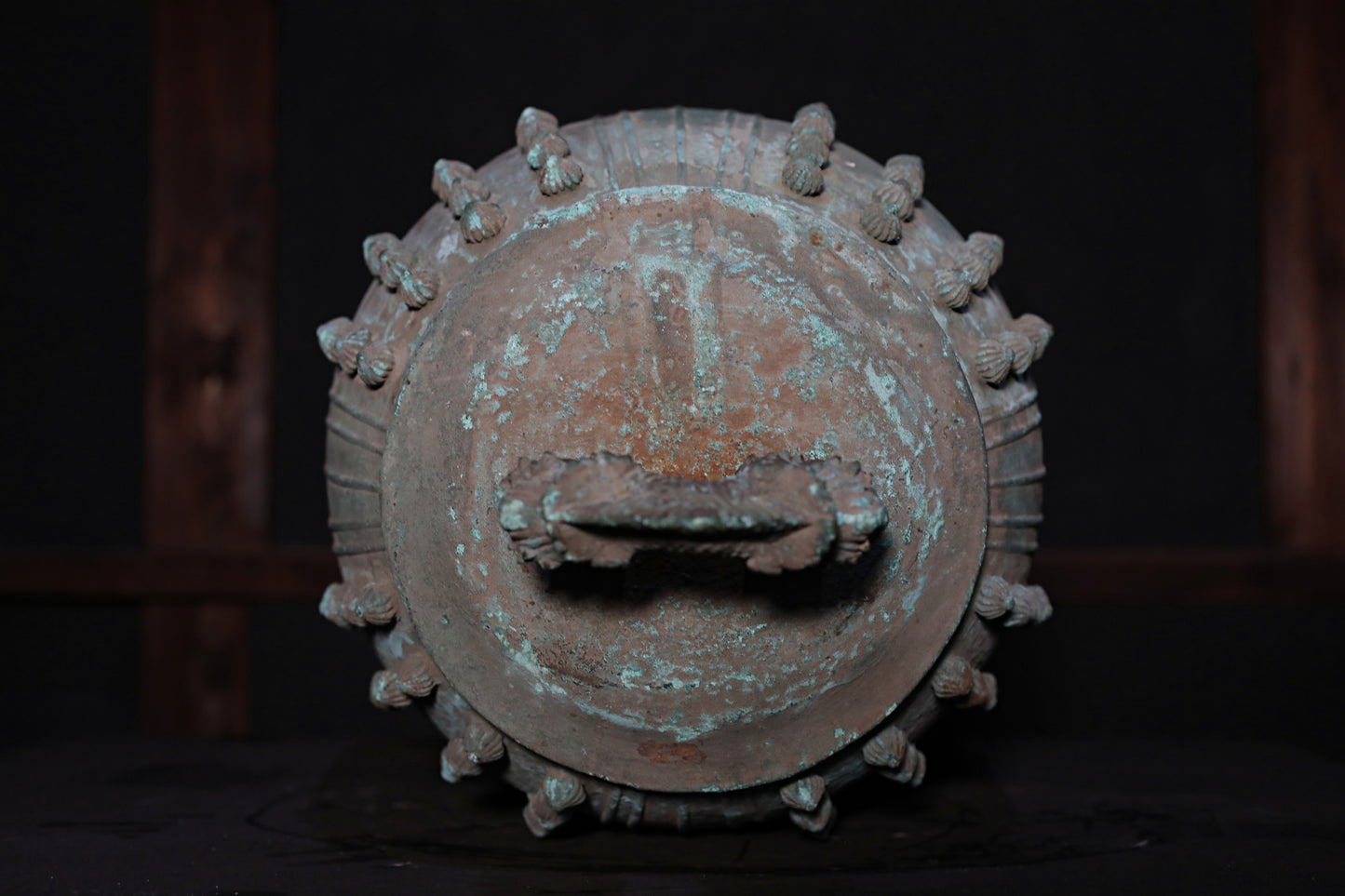 BIG! Japanese antique Buddhist temple bell Bronze large gong, big hanging bell, buddhist alter 梵鐘BON SHOU made in 1802 H20.5in/H52cm