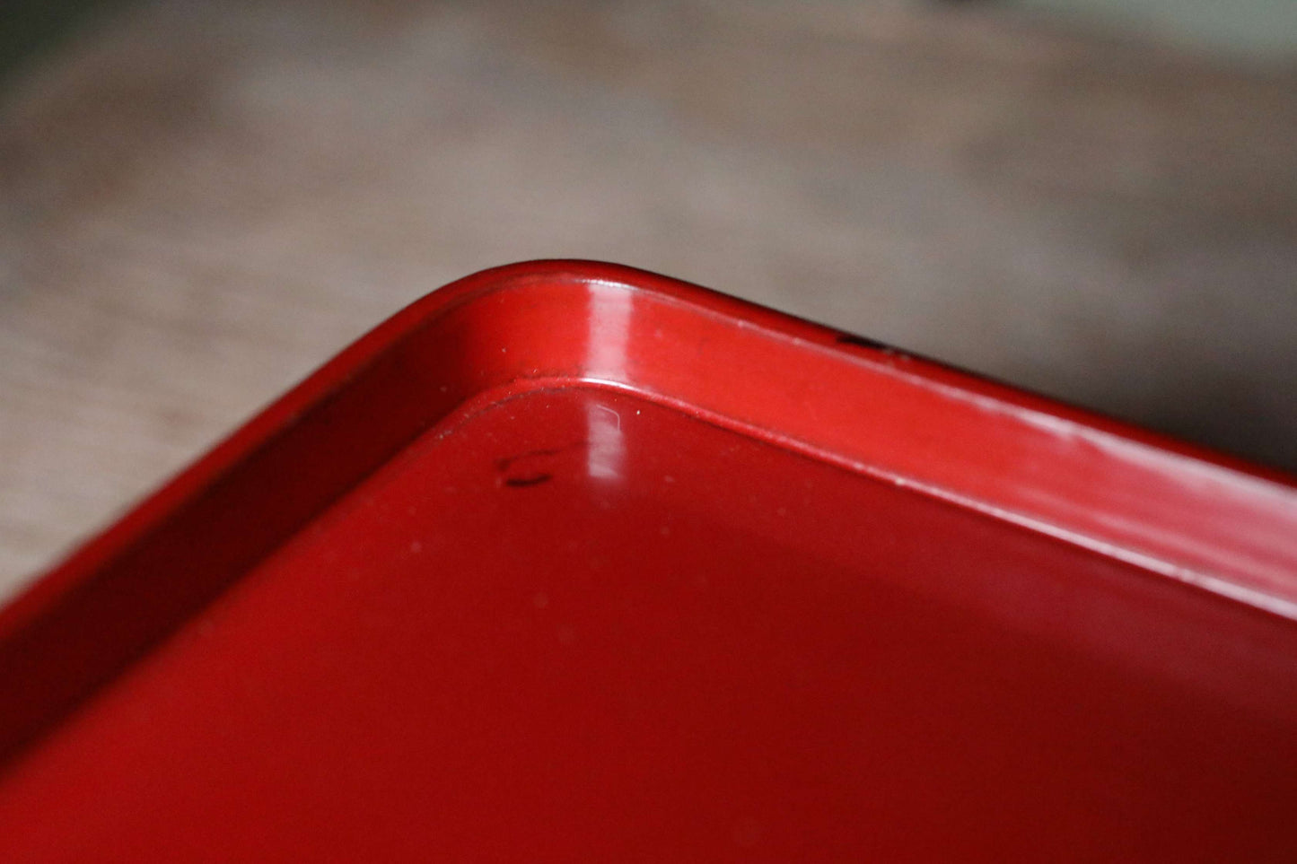 Pair of Japanese antique Urushi Red Lacquer wood tray with legs Large-Medium Set, Serving tray Ozen/Obon/ Japanese furniture 12.4in/31.5cm