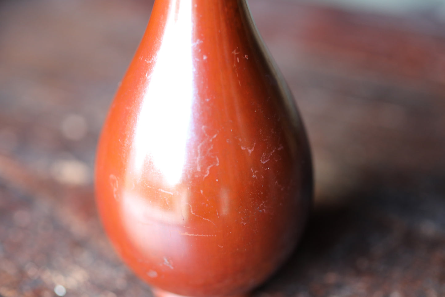 Vintage Japanese Bronze Vase, Sorori Ikebana Tea Ceremony, Signed Wooden Box