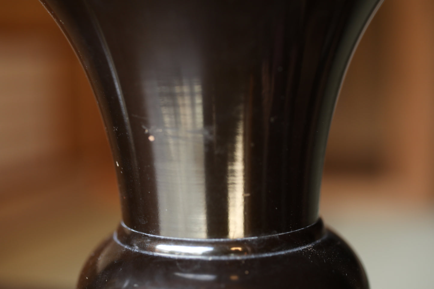 Bronze- A pair of Vintage 1970s Japanese alloy Vase for Buddhist altar (H7.3in/18.5cm)