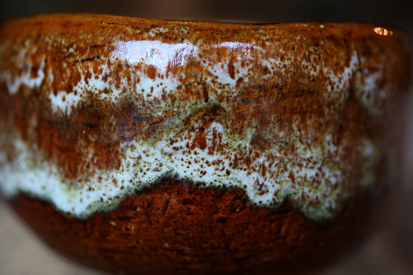 Matcha tea cup bowl Japanese RAKU CHAWAN handmade Tea Ceremony pottery with box