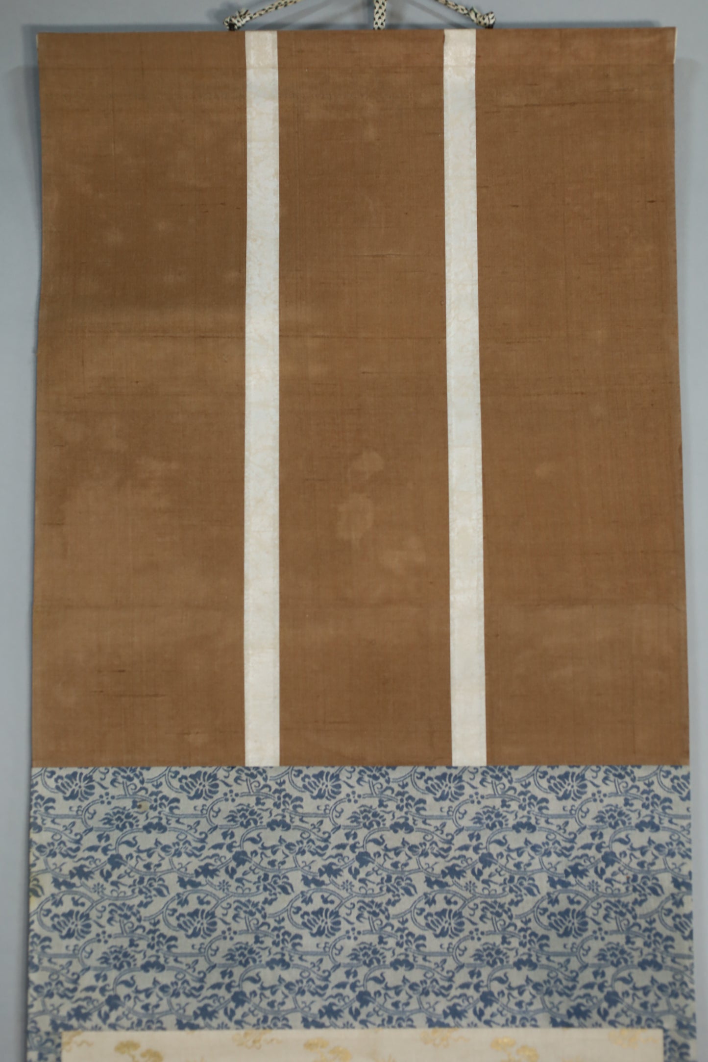 Vintage Japanese Ink Wash Painting: Camellia and Bird Kakejiku Scroll