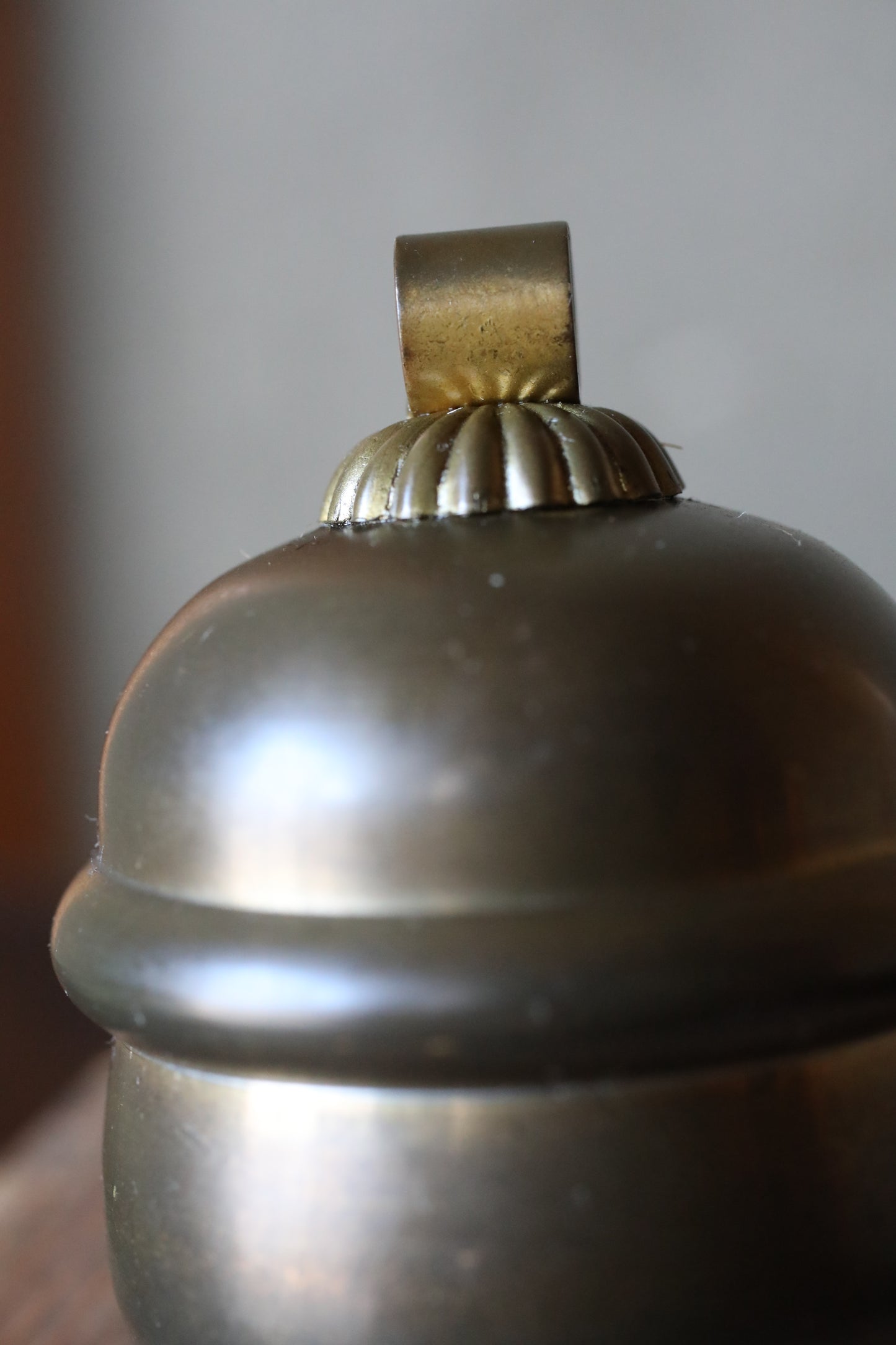 Suzu Bell- Shinto Japanese Antique Bronze Shrine, Handcrafted Metal (H2.8in/H7cm)