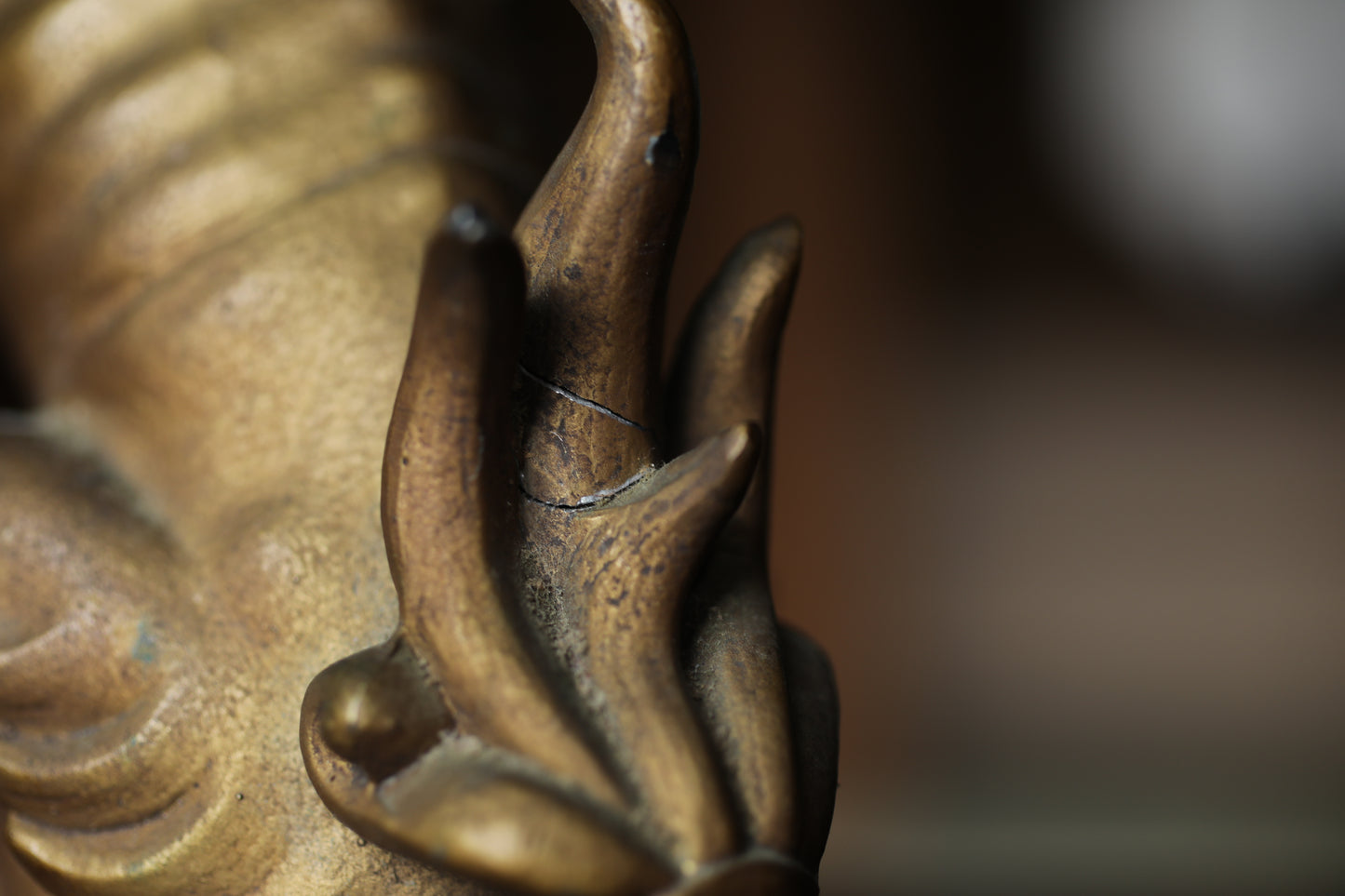 Antique Bronze alloy Komainu Lions pair, Shinto Shrine Guardian Ornament, Bookends,