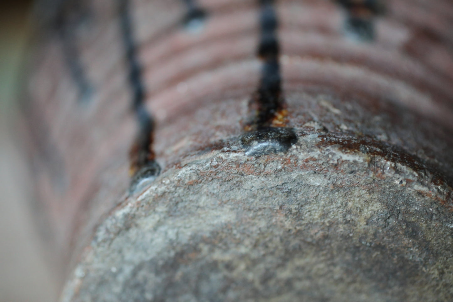 1700s Japanese antique TANBA hand made ceramic jar flower vase Wabi Sabi  H9.4in/H24cm